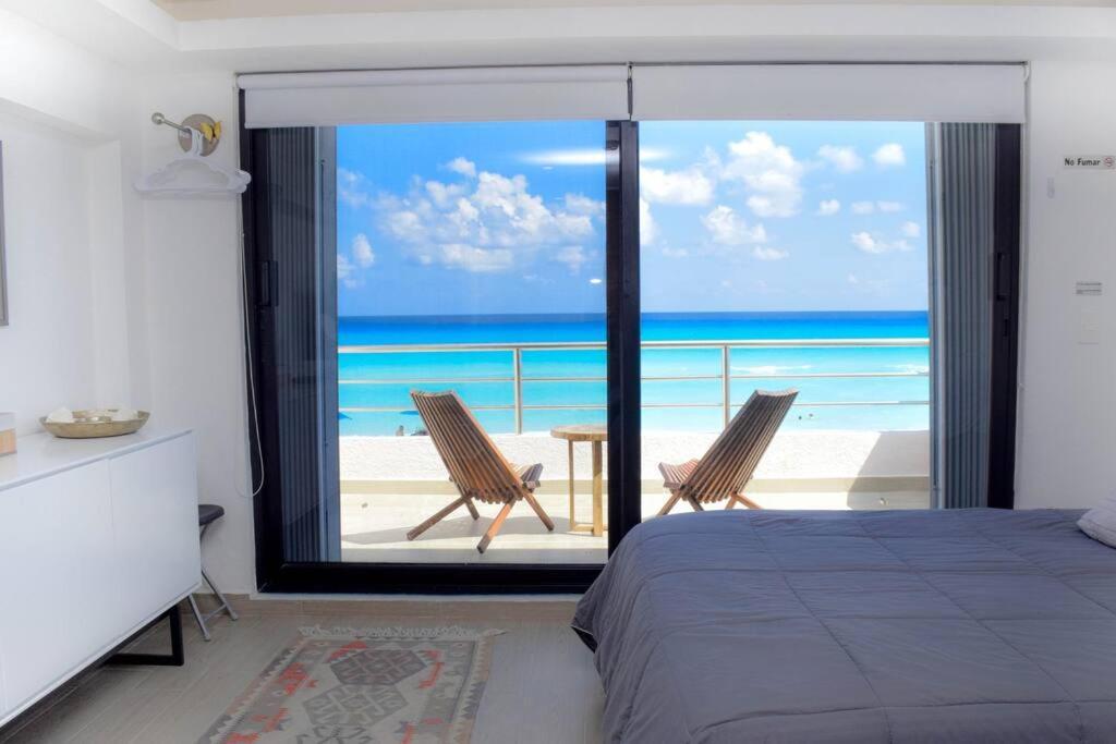 Ocean Front Villa Marlin, Best Location In Hotel Zone #109 Cancún Kültér fotó