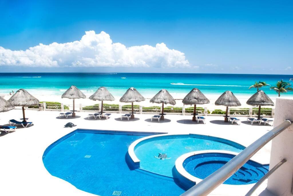 Ocean Front Villa Marlin, Best Location In Hotel Zone #109 Cancún Kültér fotó